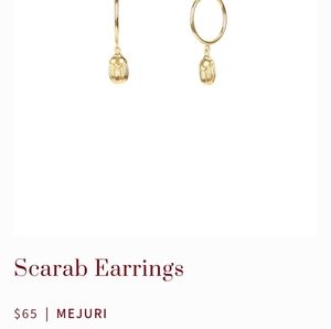 Mejuri scarab earrings